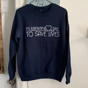 Greys anatomy crewneck sweatshirt
